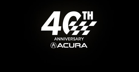Acura 40th Anniversary logo.