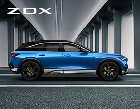 Acura ZDX Type S with Performance Wheel and Tire 2024 in Double Apex Blue Pearl.