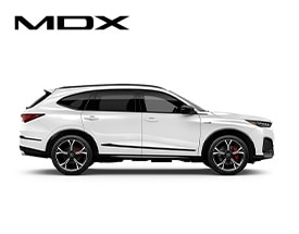 MDX Type S in Platinum White Pearl profile view