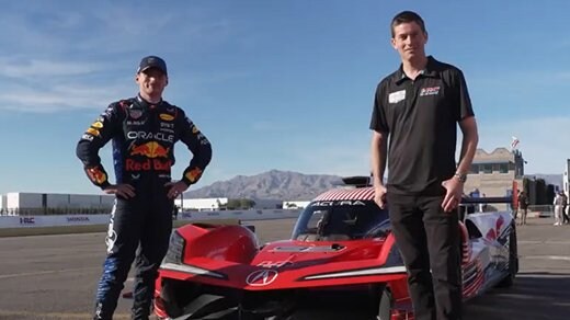 Max Verstappen takes his first ride in the ARX-06.