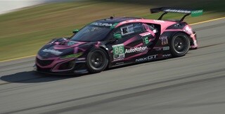 Acura NSX GT3 Evo #86 racing side view Acura NSX GT3 Evo #86 racing side view