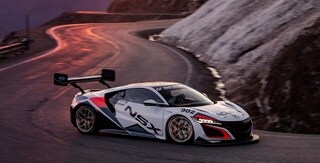 Acura NSX racing test session Acura NSX racing test session