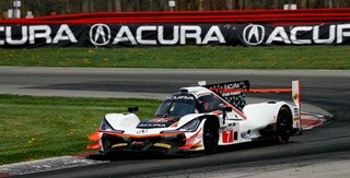Acura ARX-05 Daytona Prototype international car at Mid-Ohio in 2018 Acura ARX-05 Daytona Prototype international car at Mid-Ohio in 2018