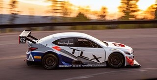 Side view of Acura 2019 RealTime Racing TLX GT at Pikes Peaks Side view of Acura 2019 RealTime Racing TLX GT at Pikes Peaks