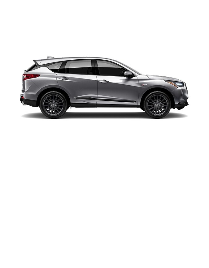 2022 RDX A-Spec Advance in Lunar Silver Metallic profile view 2022 RDX A-Spec Advance in Lunar Silver Metallic profile view
